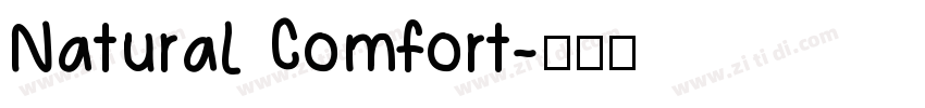 Natural Comfort字体转换